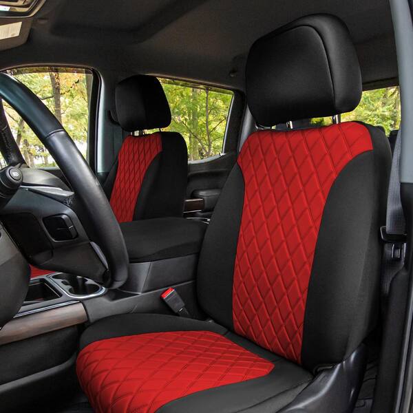Fh Group Neoprene Custom Fit Seat Covers For 2019 2022 Chevrolet Silverado 1500 2500hd 3500hd Rst To Ltz High Country Dmcm5008red Front The Home Depot - 2021 Silverado 1500 Rst Seat Covers