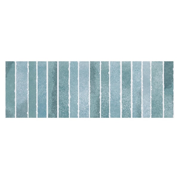 Giorbello Colorido Ceramic 4 in. x 12 in. x 8mm Subway Wall Tile - Mint Sample (1 Piece)