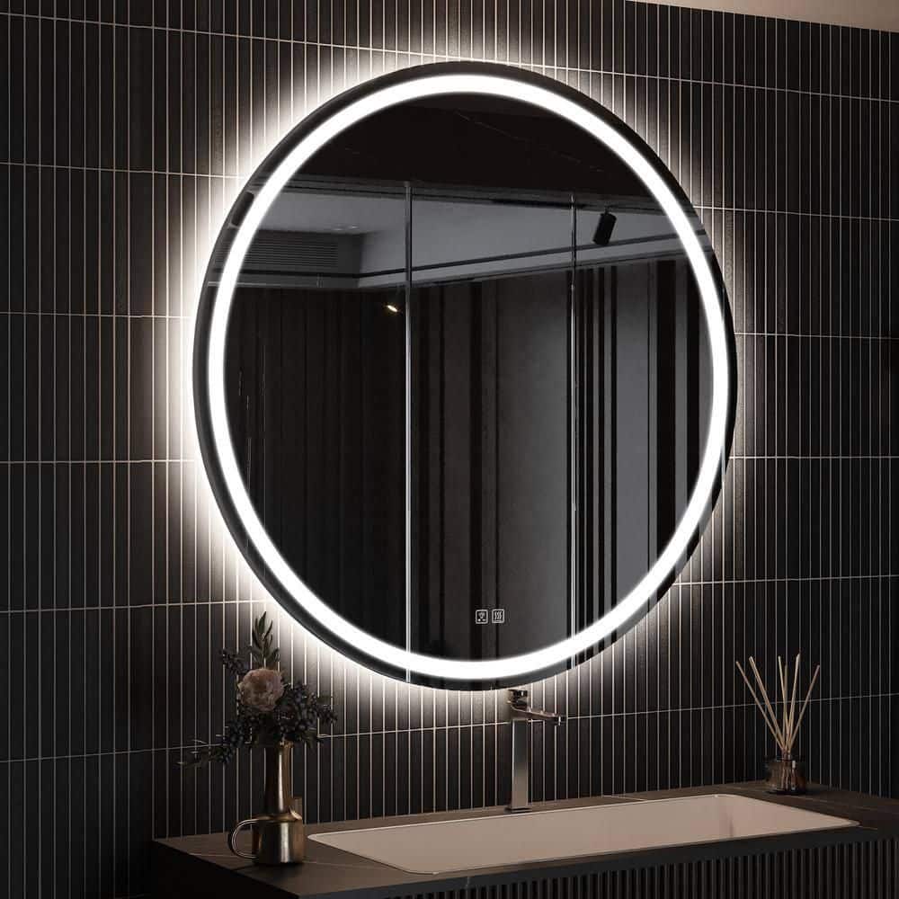 22 in. W x 30 in. H Rectangular Framed Black Mirrors for Bathroom Wall Beveled Mirror Bathroom Vanity Mirror Over Sink price history on PriceWatchPro