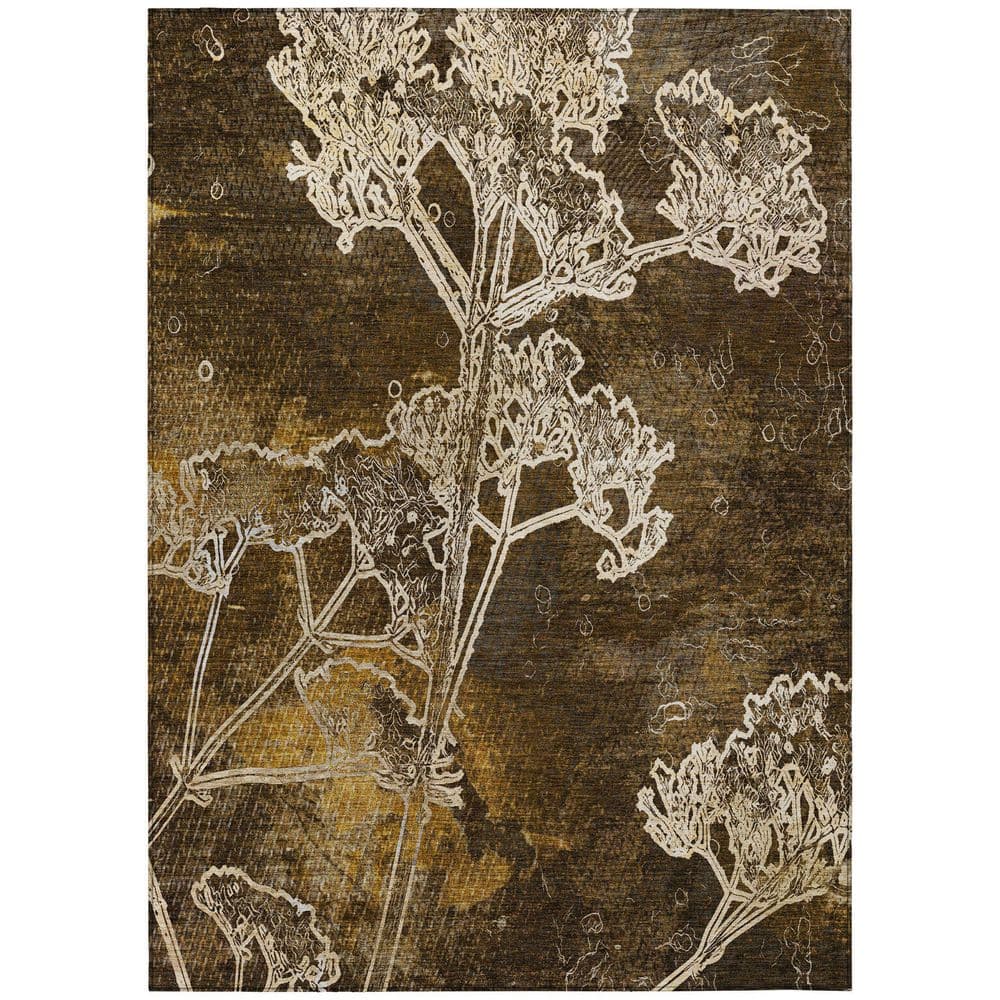 Chantille Machine Washable Indoor/Outdoor Abstract ACN2239 Chocolate 10 ft. x 14 ft. Area Rug price history on PriceWatchPro