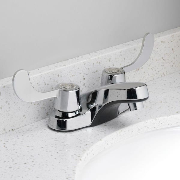 2-Handle Bar Faucet in Polished Chrome