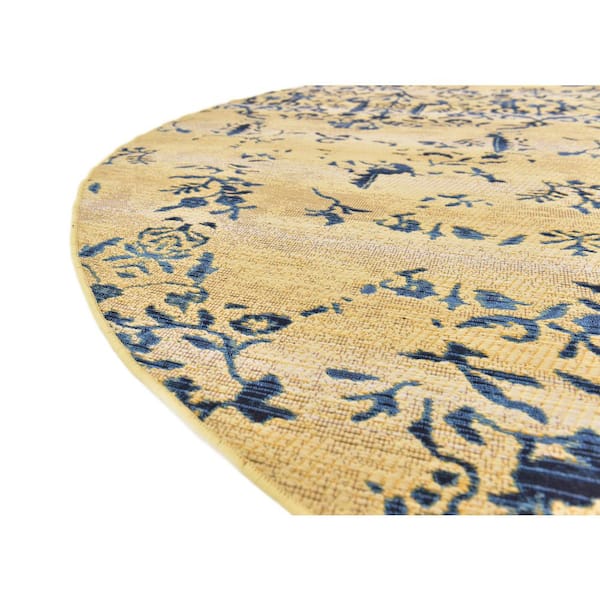 Outdoor Ivy Beige 8' 0 x 8' 0 Round Rug