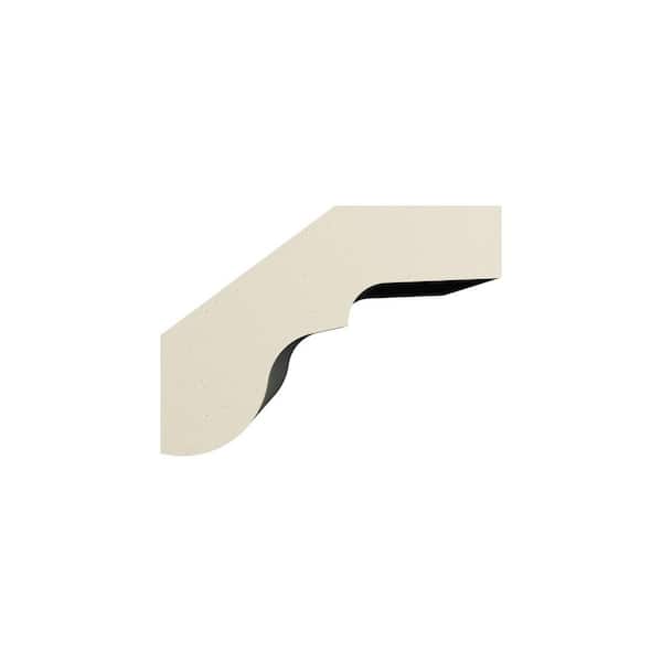 Ekena Millwork Marcus 0.75 in. D x 1.25 in. W x 96 in. L Polyurethane Crown Moulding
