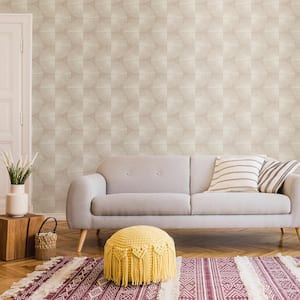 Fluted Geo Twine Peel and Stick Wallpaper