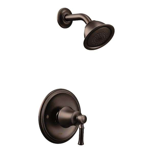 MOEN Dartmoor Posi-Temp WaterSense 1-Handle Wall-Mount Shower Only Faucet Trim Kit in Oil Rubbed Bronze (Valve Not Included)