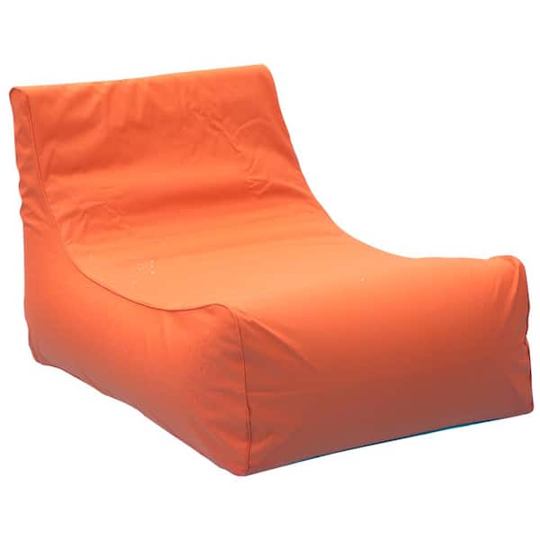 Ocean Blue Aruba Inflatable Lounge Chair in Orange