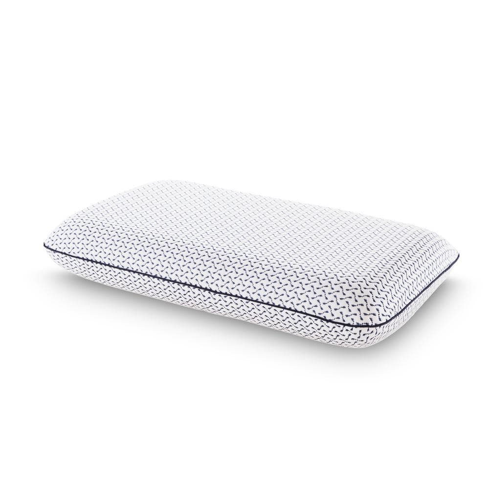 Queen White Gel Memory Foam Pillow with Soft Cover