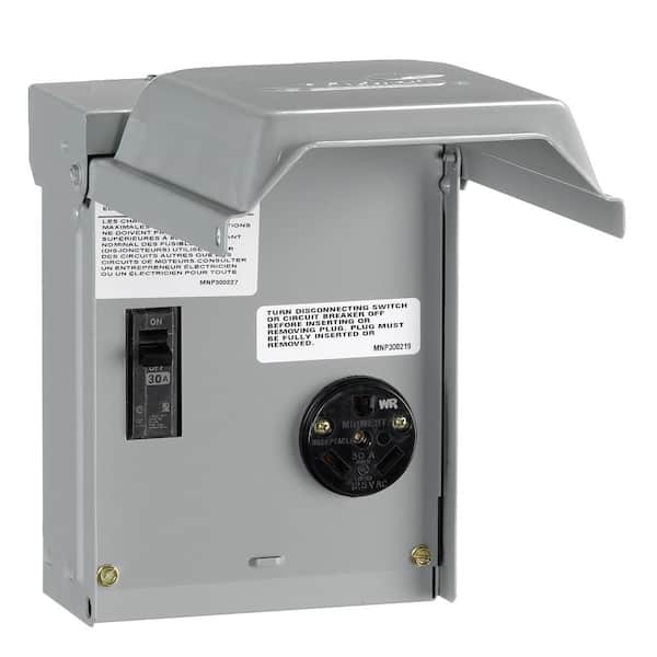 30 Amp 1-Space 2-Circuit Temporary RV Power Outlet (U013CPP)