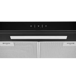 30 in. Convertible Undercabinet Range Hood in Black Stainless Steel with LED Lighting and Carbon Charcoal Filter