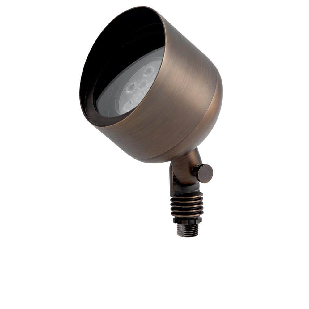 Low Voltage Centennial Brass Hardwired Outdoor Weather Resistant Spotlight 