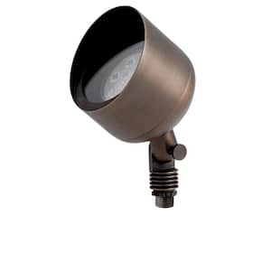 Low Voltage Centennial Brass Hardwired Outdoor Weather Resistant Spotlight with No Bulbs Included