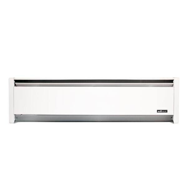 Photo 1 of 35 in. 120-volt 500-watt SoftHeat Hydronic Electric Baseboard Heater in White