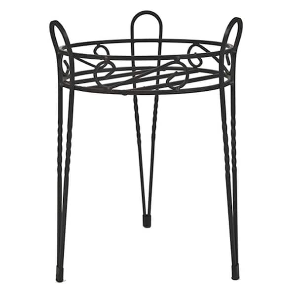 Gilbert & Bennett 15 in. Canterbury Scroll Top Metal Plant Stand