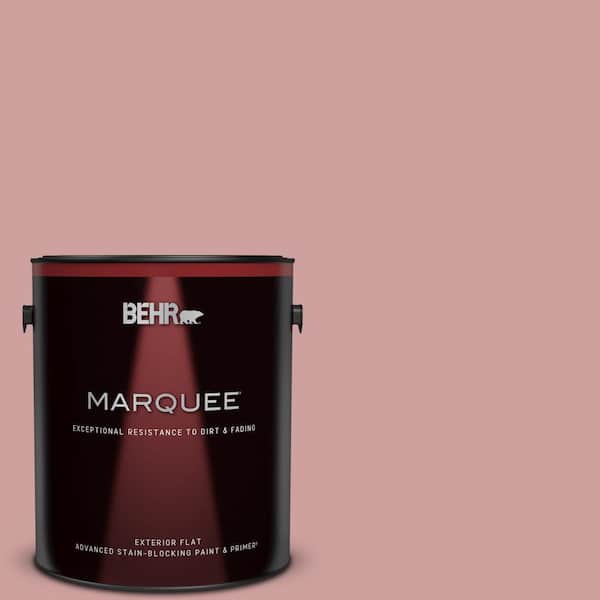 BEHR MARQUEE 1 gal. #150E-3 Calico Rose Flat Exterior Paint & Primer