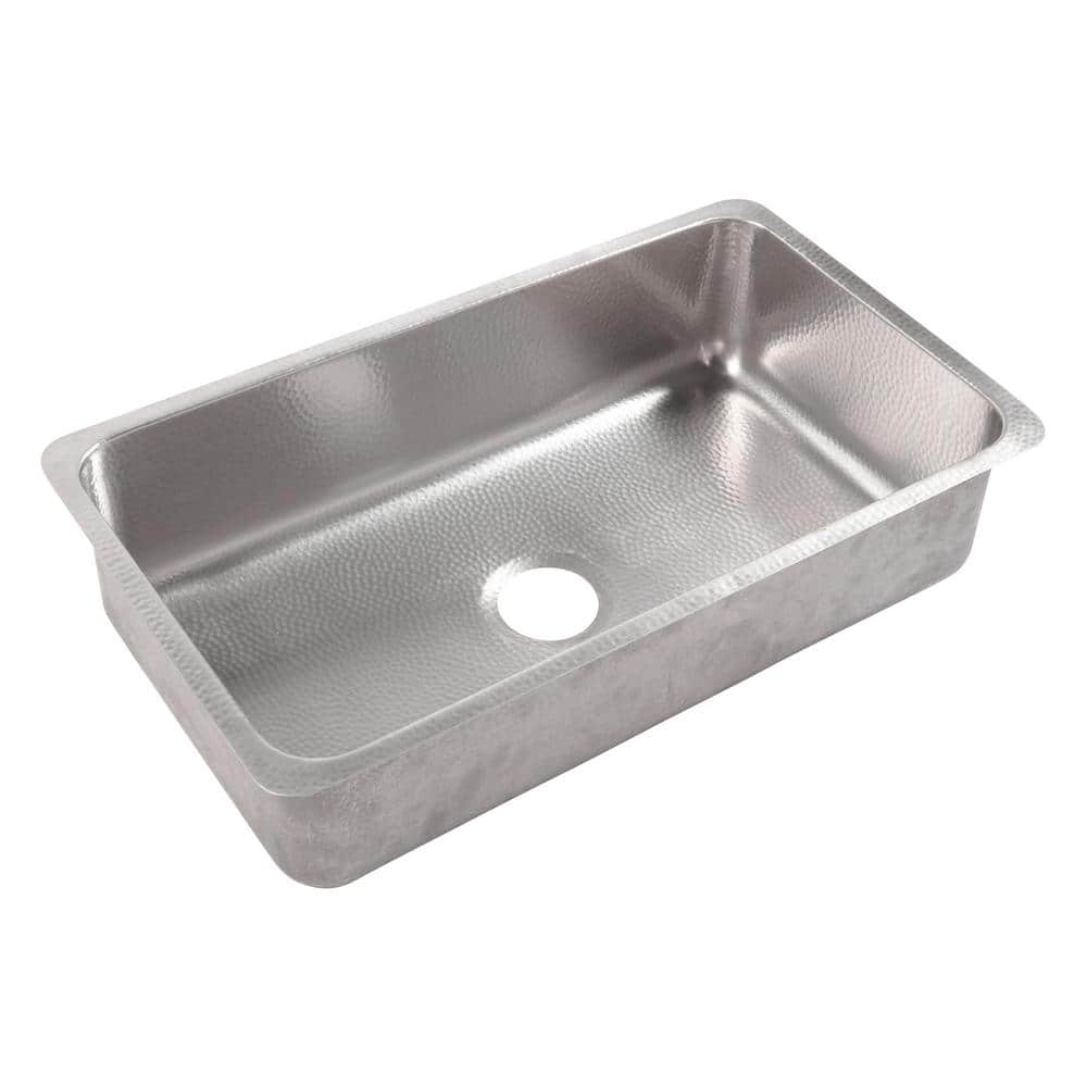 Taylor Hammered Stainless Steel Single Bowl Undermount Sink