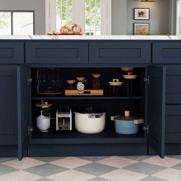 【blue gray】ブラック フレンチキャビネット CASAINC 36 in. W x 24 in. D x 34.5 in. H Plywood Ready to Assemble