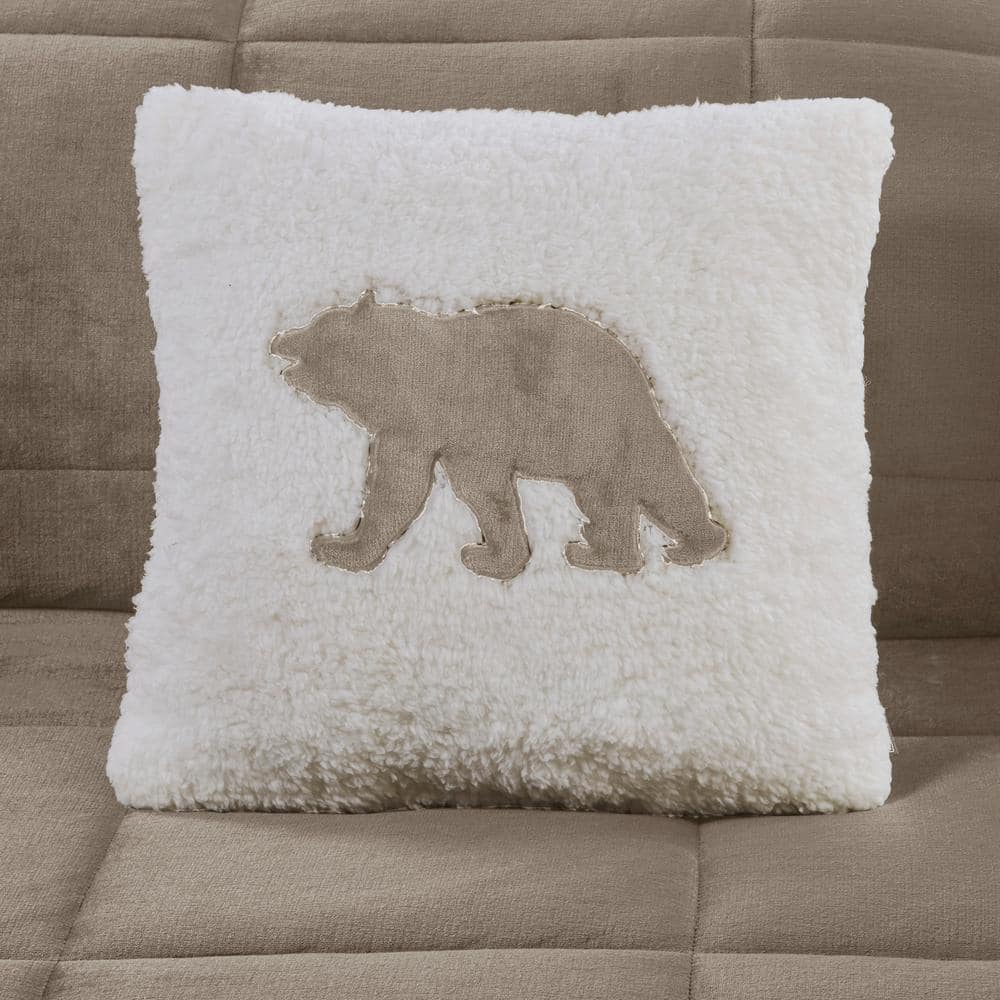 King Taupe/Ivory Reversible Down Alternative Microfiber Comforter Set