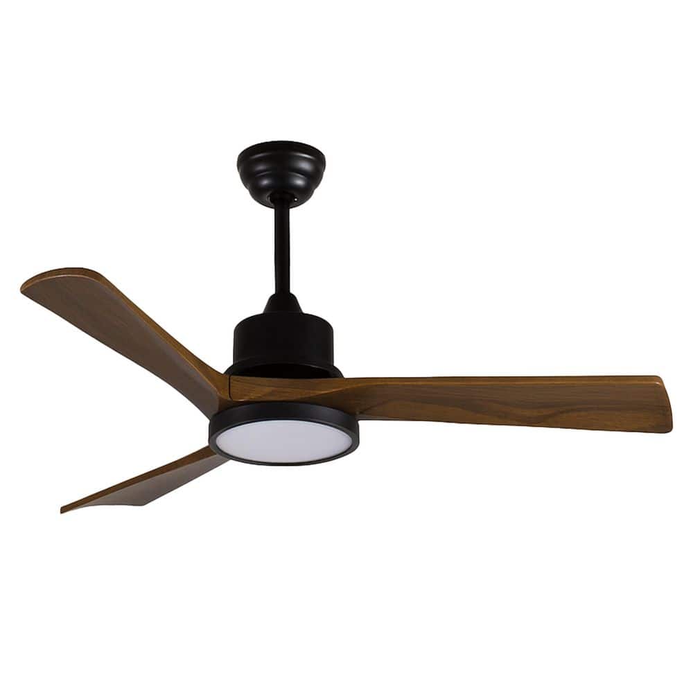 42 in. Black Downrod Mount Standard Ceiling Fan with Remote Control and Light, Quiet DC Motor for Living Room price history on PriceWatchPro