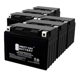 YTZ12S -12 Volt 11 AH, 210 CCA, Rechargeable Maintenance Free SLA AGM Motorcycle Battery - Pack of 6