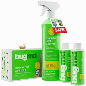 Essential Pest Control Starter Kit 3.7 oz. Concentrated, Indoor/Outdoor, Fly, Mosquito, Roach, Insect Spray(2-Pack)