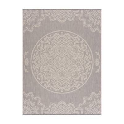 Washable Outside Carpet CAMILSON Outdoor Rug 5x7, Medallion - Dark Grey / Light Grey Kitchen and Hallway mats Modern Area Rugs for Indoor and Outdoor patios Washable Outside Carpet CAMILSON Outdoor Rug 5x7, Medallion - Dark Grey / Light Grey Kitchen and Hallway mats Modern Area Rugs for Indoor and Outdoor patios