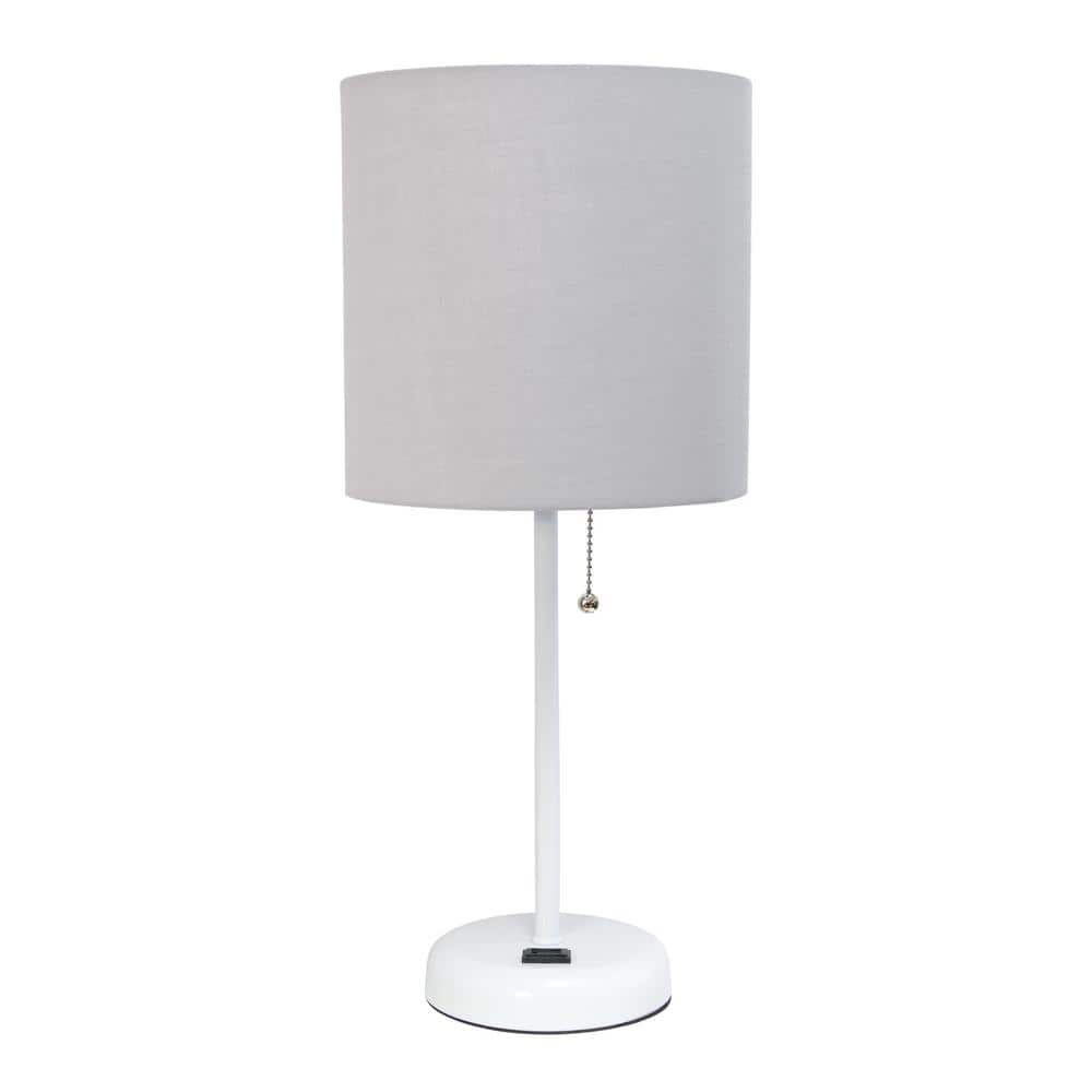 grey base table lamps