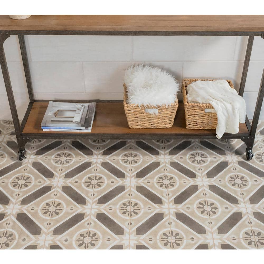 Enchante 8" x 8" Matte Multicolor Porcelain Decorative Tile