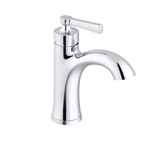 Gerber Northerly Single Handle Single Hole Bathroom Faucet with Deckplate Included and Touch Down Drain Included in Chrome