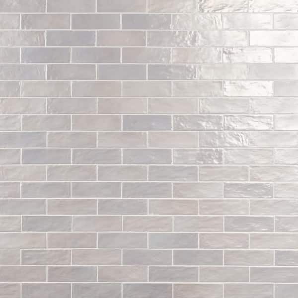Ivy Hill Tile Amagansett Fog Gray 2 in. x 8 in. Mixed Finish Ceramic Subway Wall Tile (5.38 sq. ft. / case)