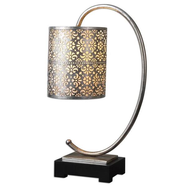 Home Decorators Collection 24 in. Antiqued Silver Table Lamp