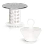 TubShroom 1.25 in. - 2 in. Bathtub Drain Protector Hair Catcher Stainless  Steel Finish WTSHULT7 - The Home Depot