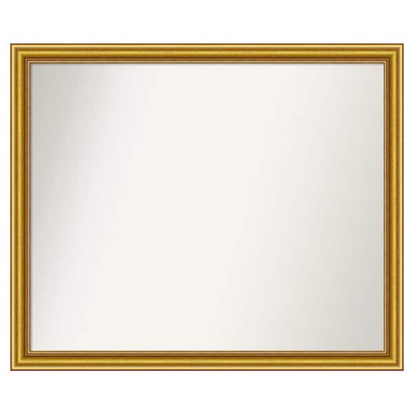 Amanti Art Townhouse Gold 41.75 in. x 34.75 in. Custom Non-Beveled Wood Framed Batthroom Vanity Wall Mirror