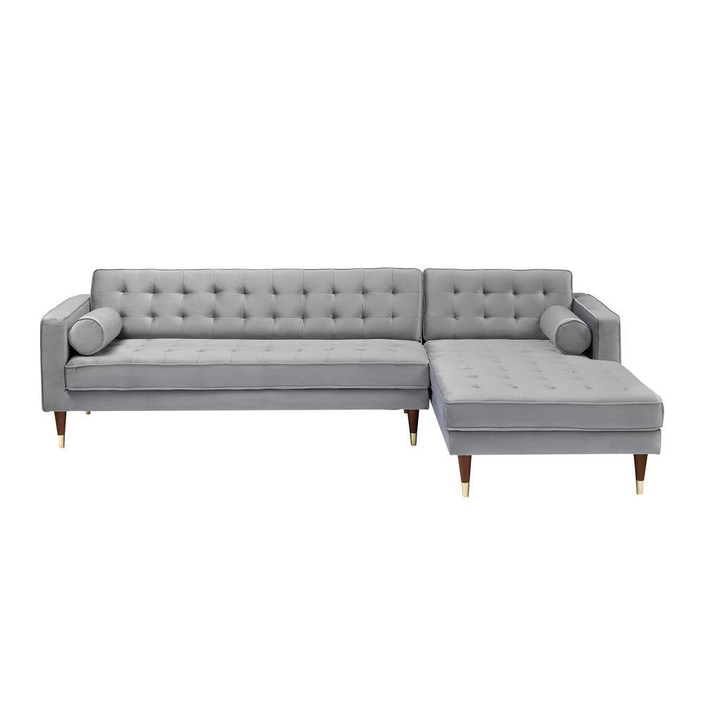Best Quality Furniture Tufted Faux Crystal L-Shaped Right Facing Sofa - On  Sale - Bed Bath & Beyond - 30894019