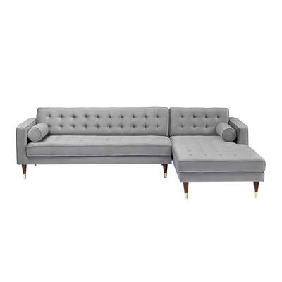 Sectional Sofas Living Room Furniture, Milano Leather 2 Piece Chaise Sectional Sofa