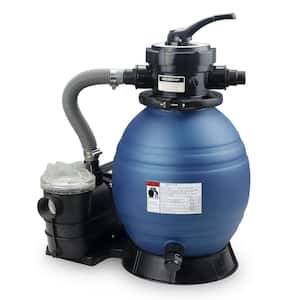12 in. Above Ground Swimming Pool Sand Filter System with 0.25 HP Pump 0.78 sq. ft.