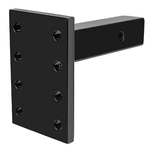 Pintle Hook Mounting Plate for 2 in. Hitches - 6-1/2 in. Shank, 8 Hole, 10,000 lb. capacity
