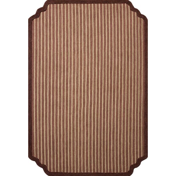 Chris Loves Julia Emmeline Berry / Linen 9 ft. 3 in. x 13 ft. Area Rug