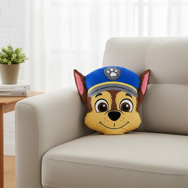 Paw Patrol Happy Chase Knife Edge 12 in. x 12 in. Cloud Throw Pillow