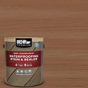 1 gal. #ST-152 Red Cedar Semi-Transparent Waterproofing Exterior Wood Stain and Sealer