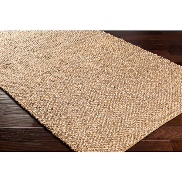Obasey Taupe Solid 6 ft. x 9 ft. Indoor Area Rug