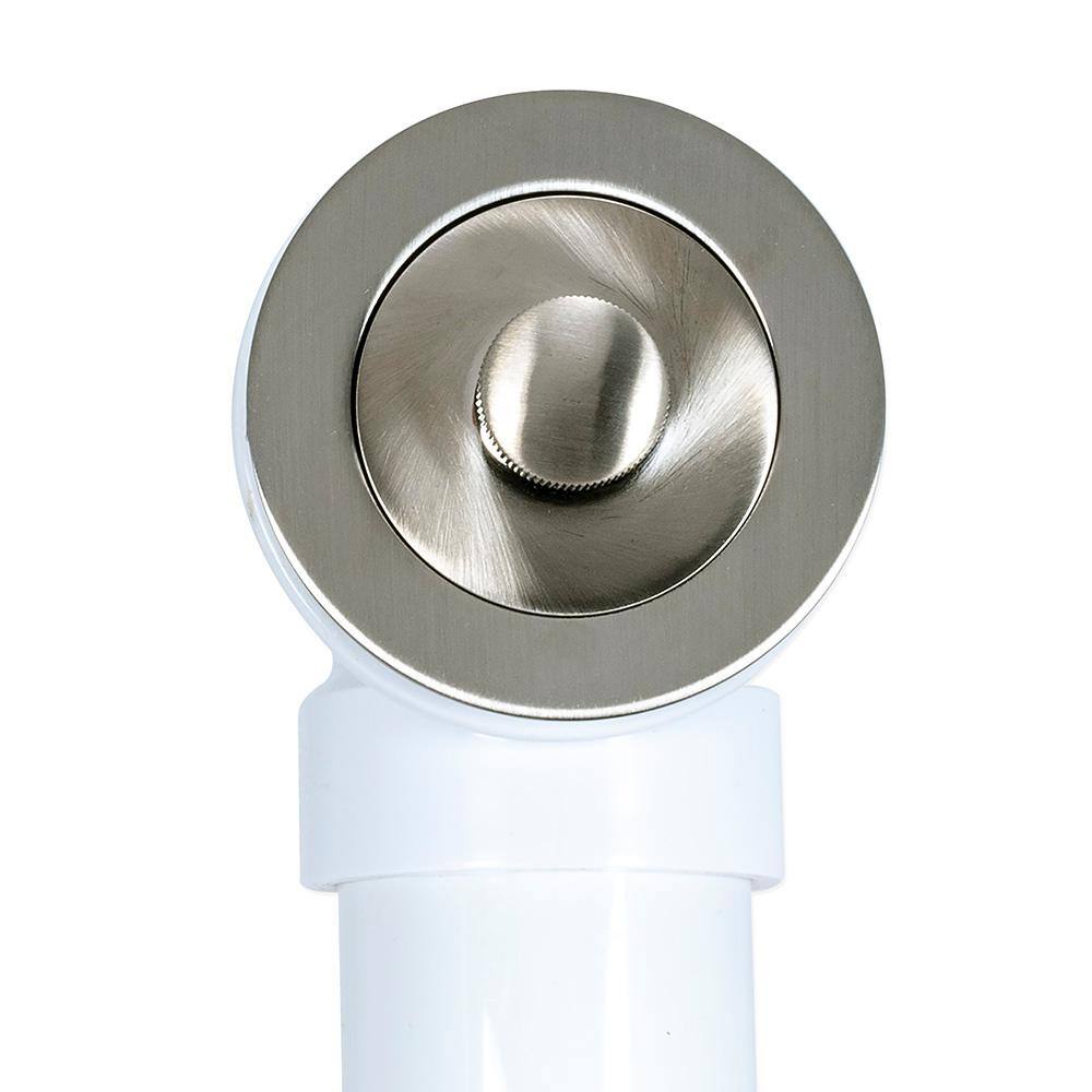 Brushed Nickel Lift and Lock Drain Kit with PVC Tubing