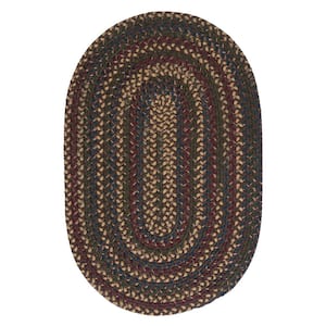 Winchester Brown 6 ft. x 9 ft. Oval Moroccan Wool Blend Area Rug