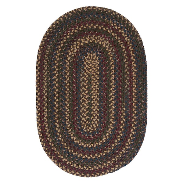 Home Decorators Collection Winchester Brown 8 ft. x 10 ft. Oval Moroccan Wool Blend Area Rug