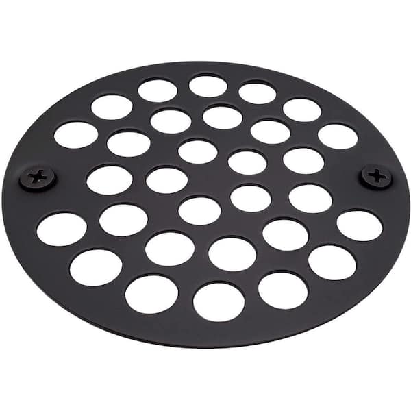 4 in. Shower Drain Cover for 3-3/8 Opening in Oil Rubbed Bronze