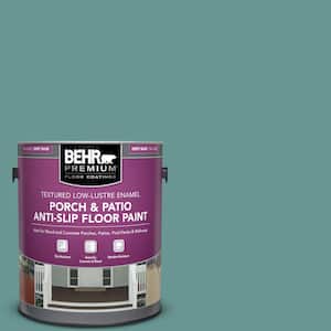 1 gal. #PFC-48 Aqua Marble Textured Low-Lustre Enamel Interior/Exterior Porch and Patio Anti-Slip Floor Paint