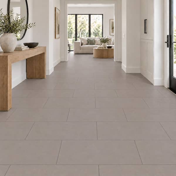 Cementino Gray Cement Look 12 in. x 24 in. Matte Porcelain Floor and Wall Tile (14 sq. ft./Case)