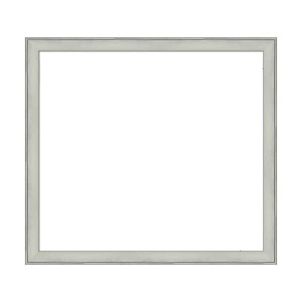 Amanti Art Mirror Makeover Flair Silver Patina 41.25 in. W x 37.25 in. H Bathroom Mirror Frame Border Kit-Fits a 40 x 36 Mirror