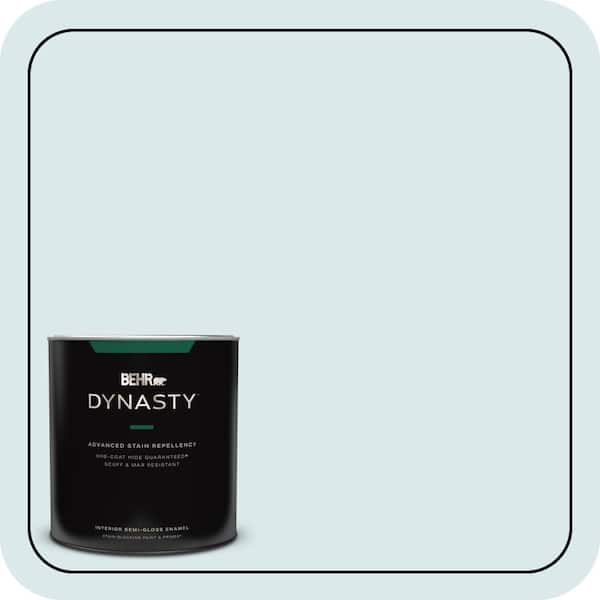 BEHR DYNASTY 1 qt. #540E-1 Wave Crest Semi-Gloss Enamel Interior Stain-Blocking Paint & Primer