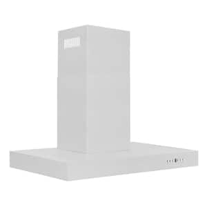 36 in. 400 CFM Convertible Vent Wall Mount Range Hood in Stainless Steel