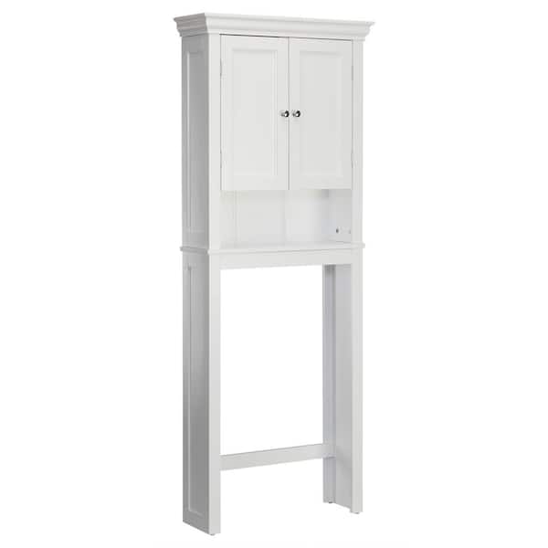 Teamson Home Broadway Space Saver with 2 Contemporary Style Doors and Open Shelf